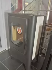 Миниатюра Печь-камин БАВАРИЯ ЭКО с плитой одна конфорка 3