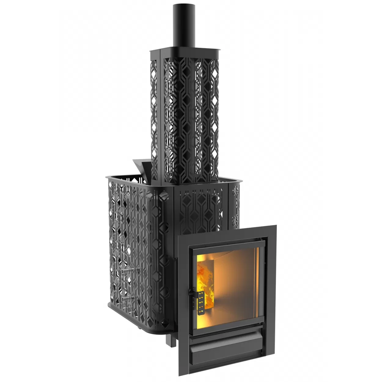 Изображение Сетчатый экономайзер L=700 мм Verona-Varna (Black Stove) 2