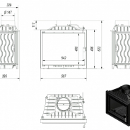 Миниатюра Топка Kratki ANTEK DECO 150 6