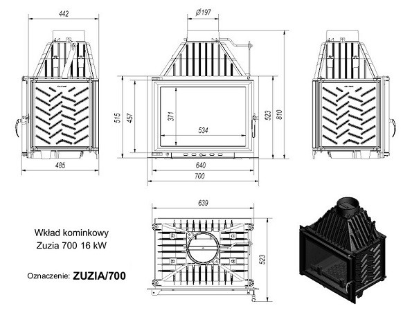 Изображение Топка Zuzia 700 2