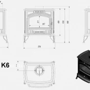 Миниатюра Печь Kratki Koza/K6 7