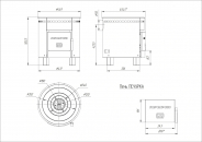 Миниатюра Печь отопительно - варочная ПЕЧУРКА 3