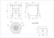 Миниатюра Печь отопительно - варочная ПЕЧУРКА 3