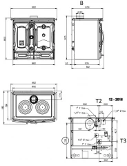 Миниатюра Отопительно-варочная печь La Nordica TermoSuprema Compact D.S.A. Nero 4