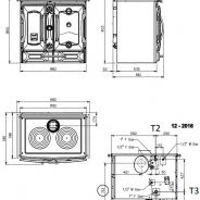 Миниатюра Отопительно-варочная печь La Nordica TermoSuprema Compact D.S.A. Nero 4
